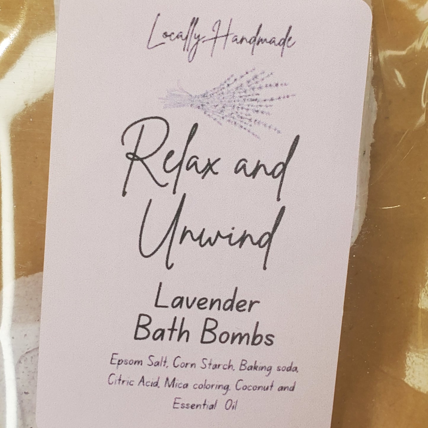 Relax and Unwind – Lavender Bath Bombs (2pk) Bath Additives Locally Handmade Salem NH