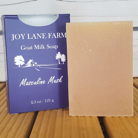 Masculine Musk Goat Milk Soap Bar Soap Joy Lane Farm
