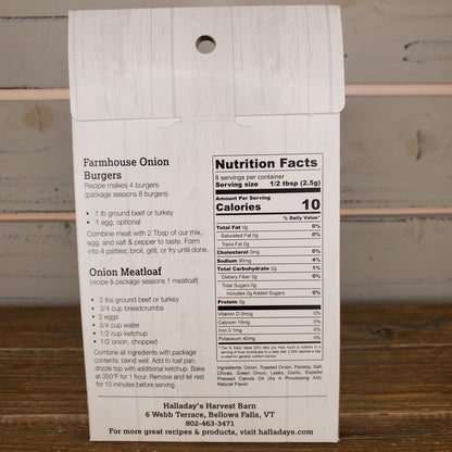 Nutrition label on a wooden surface