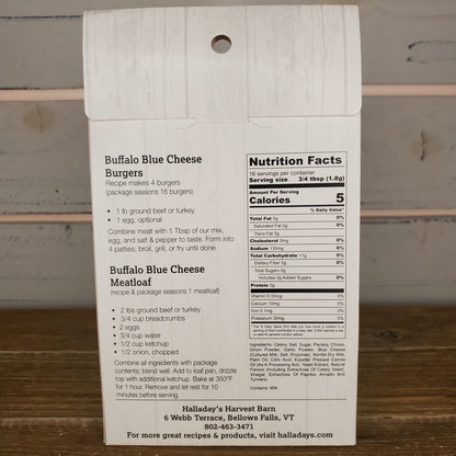 Nutrition label on a wooden background