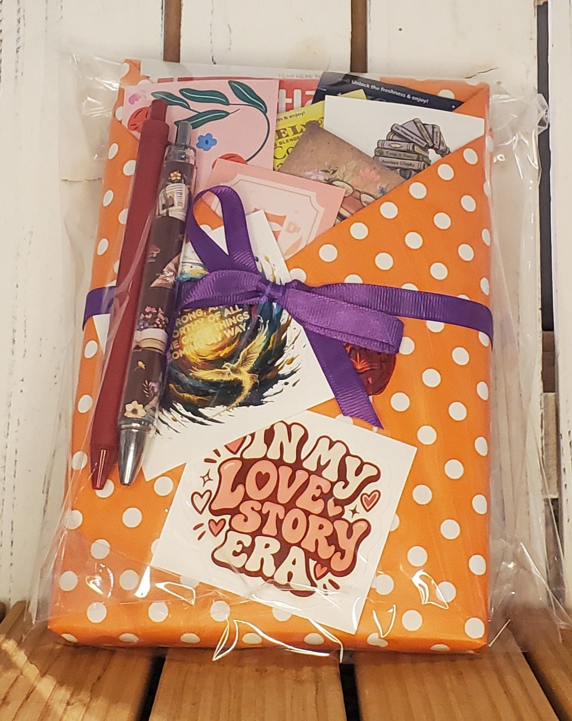 Holiday Wrapped Blind with a Book
