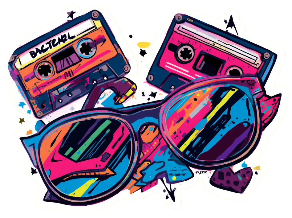 80s Backtrack Sticker