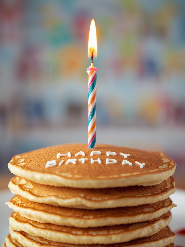 Birthday Candle Pancake Stack Card – Cute & Fun Happy Birthday Greeting