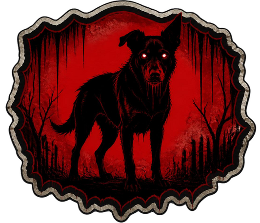 Dog Death Stare Sticker