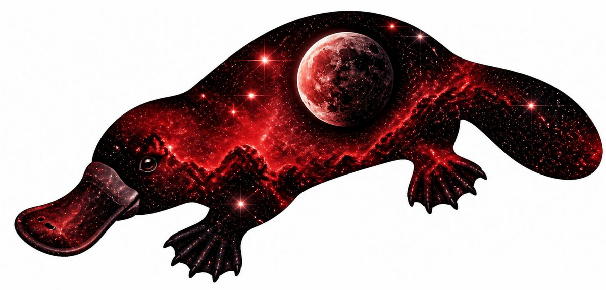 Galaxy Platypus Sticker