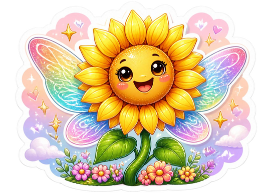 Sunflower Fairy Sticker