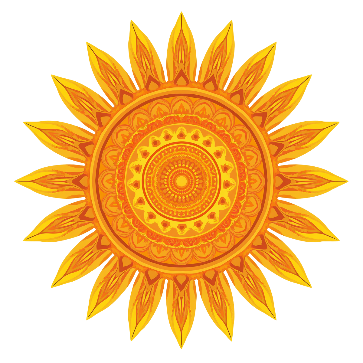 Boho Tribal Sun Sticker