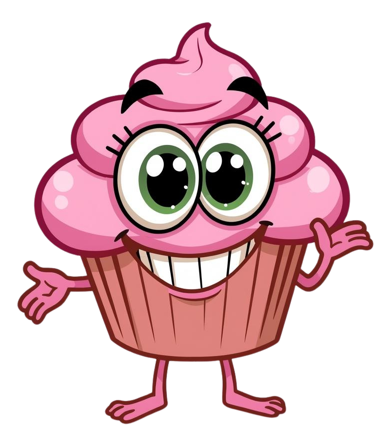 Cute Cupcake Sticker