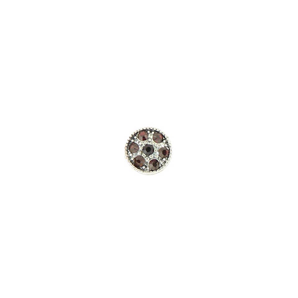 Faceted green gemstone on a white background