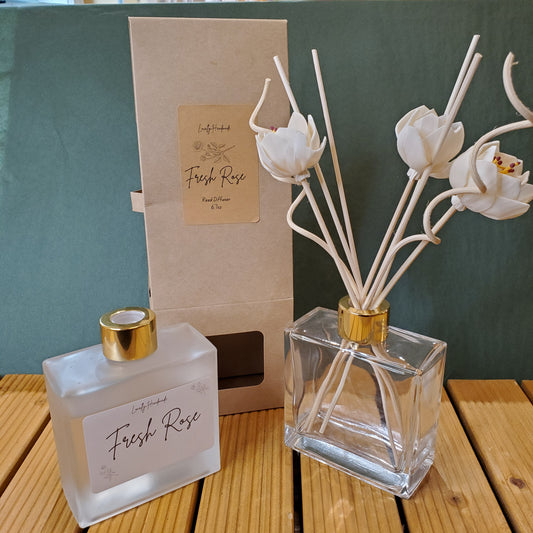 Fresh Rose- Bamboo Flower Reed Diffuser