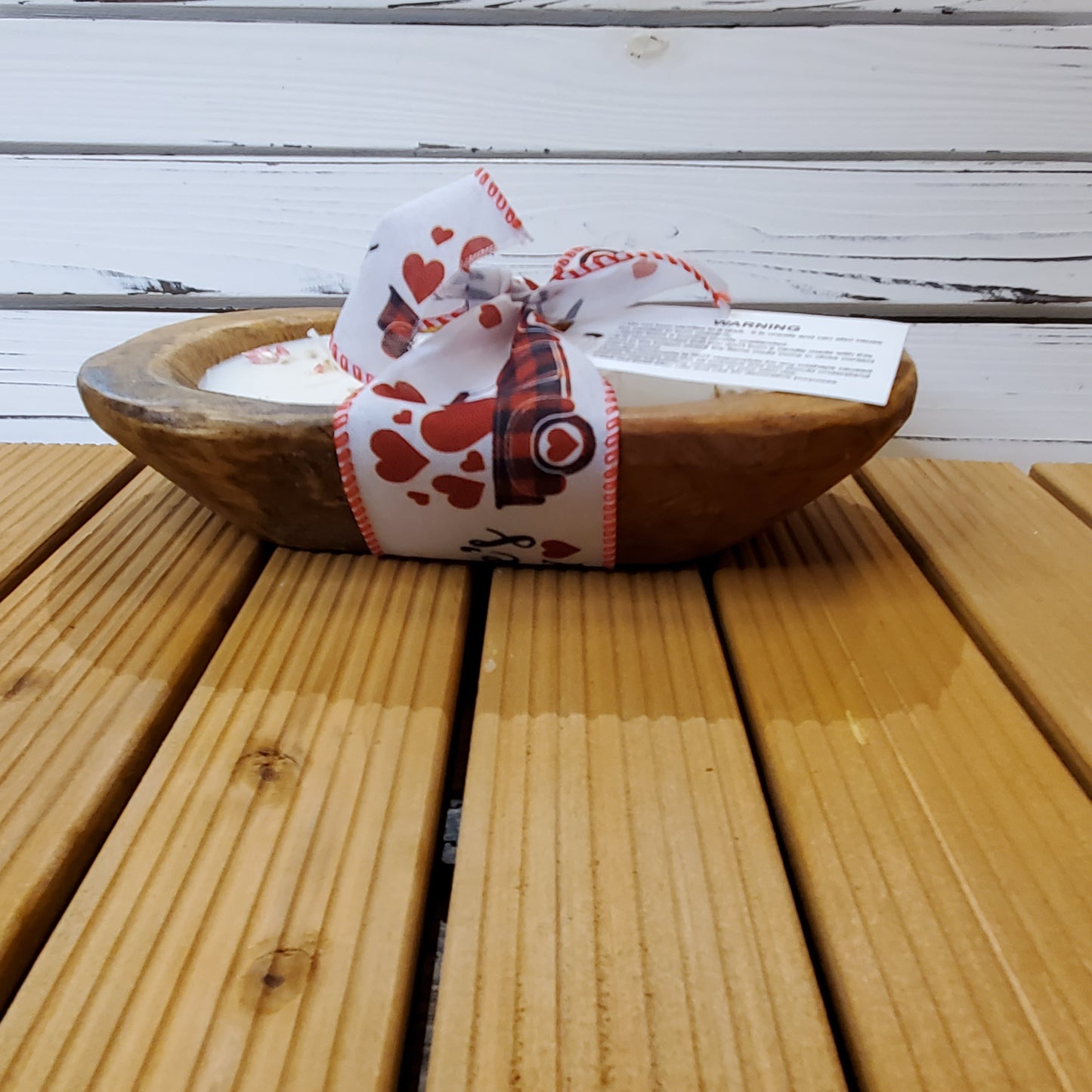 Love Spell- Soy Wax Wooden Dough Bowl Candle