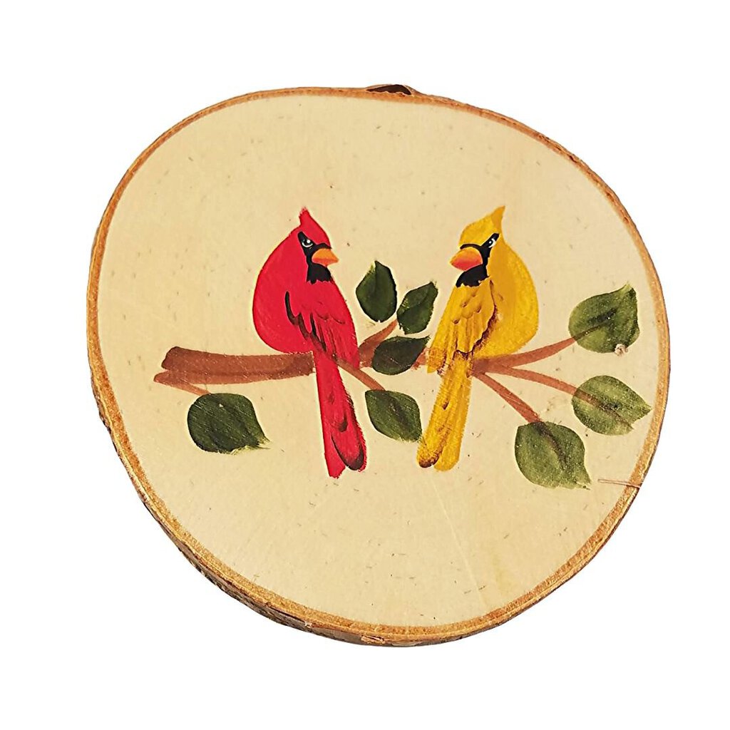 Wood carving with wood with birds