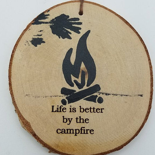 By The Campfire Birch Ornament