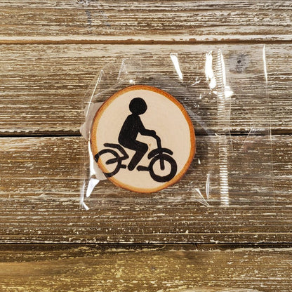 Bike Birch Tree Magnet