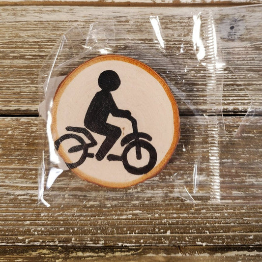 Bike Birch Tree Magnet